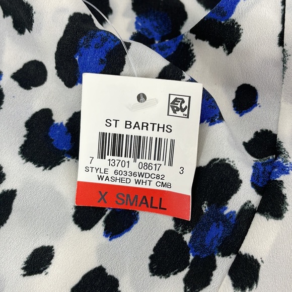 Bar lll St. Barths Leopard Animal Print Flowy Cut Out Tank Top Women's XS - Picture 7 of 10